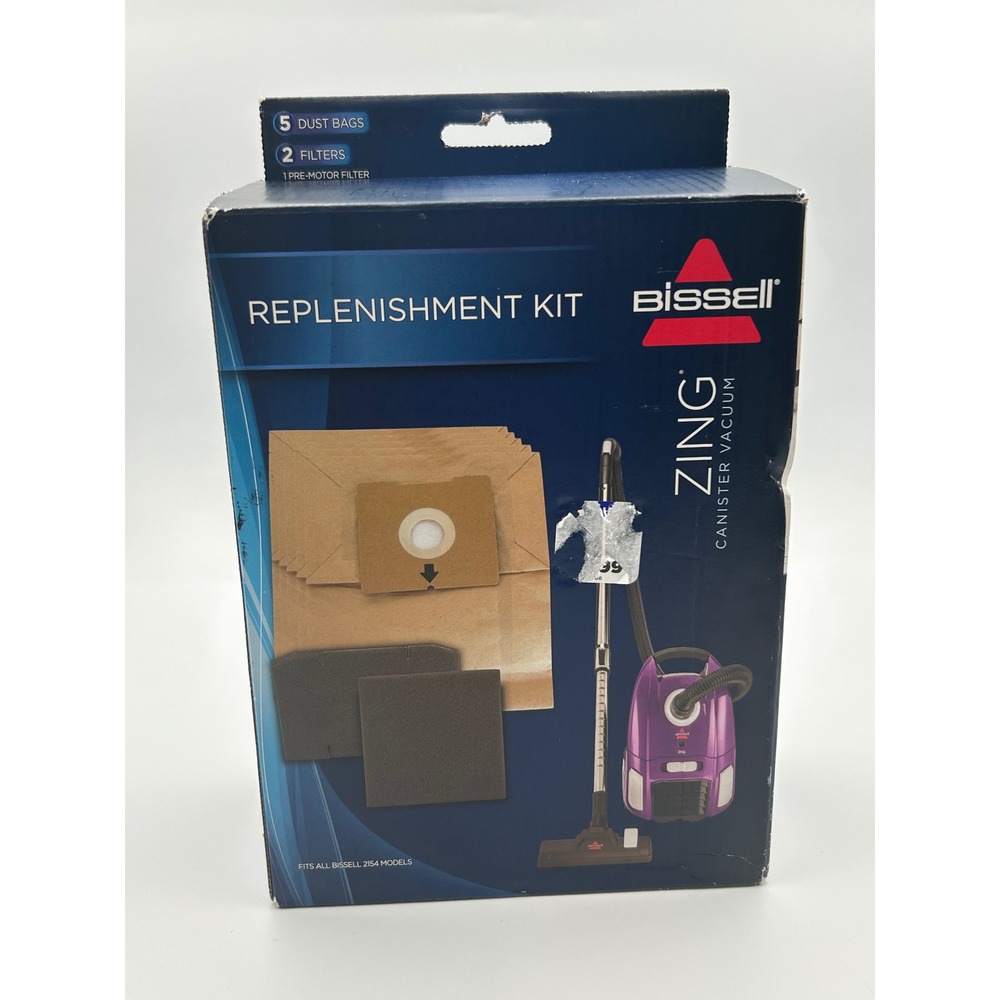 Bissell Zing Replenishment Kit 2242 for 2154 Series 5 Bags 2 Filters NWT